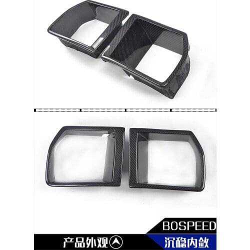 Fit for Cadillac CTS front fog lamp frame front fog lamp shade lamp frame bar grille lamp cover carbon fiber