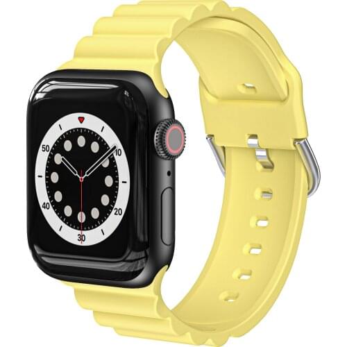 Strap for Apple Watch Band 44mm 40mm 38mm 42mm Silicone Sport Breathable Elastic Belt Bracelet Band for IWatch Series 3 4 5 SE 6