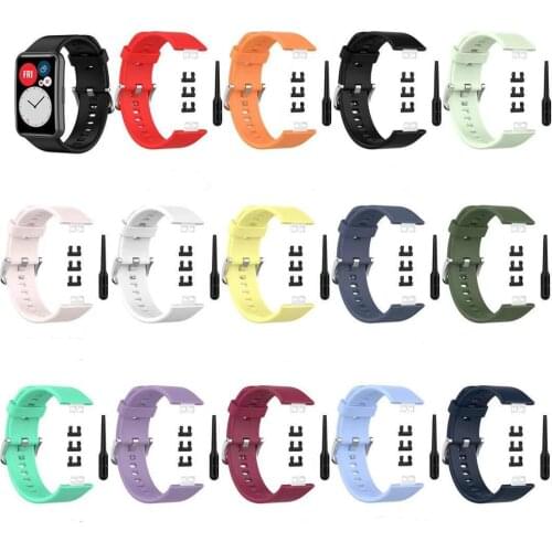 For Huawei Watch Fit Silicone Replacement Strap Wristband Watch Band For Huawei Fit TIA-B09/TIA-B19 Sport Wrist strap bracelet