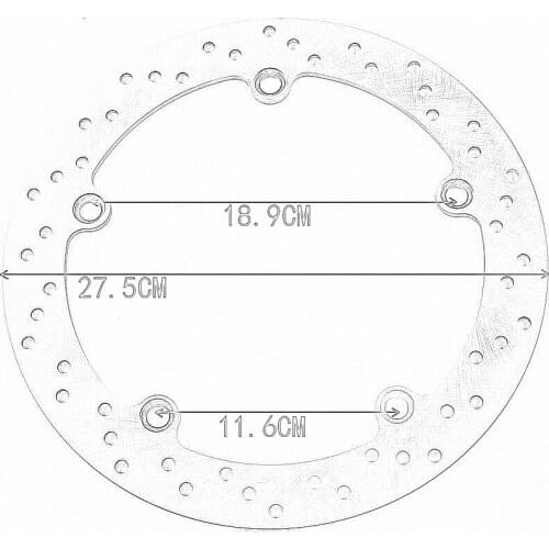 Motorcycle rear Brake disc For BMW moto R850GS R850R R850RT R1100GS R1100R R1100S R1100RT R1150GS R1150RT R1150RS 5052267167731