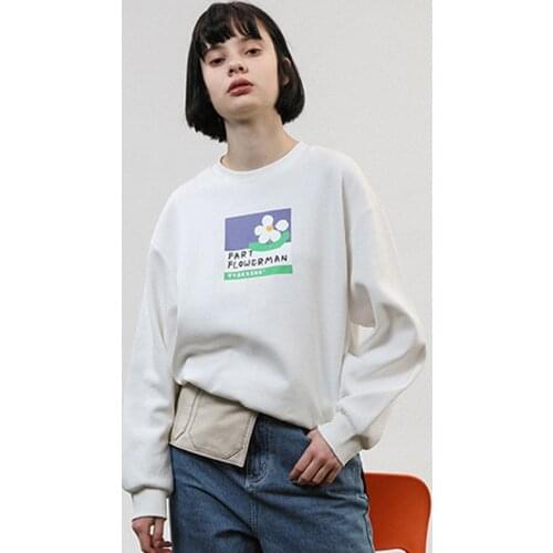 Spring New Women Pullover Sweatshirts O Neck Long Sleeve Femme Hoodie Cotton White Jumper Tops