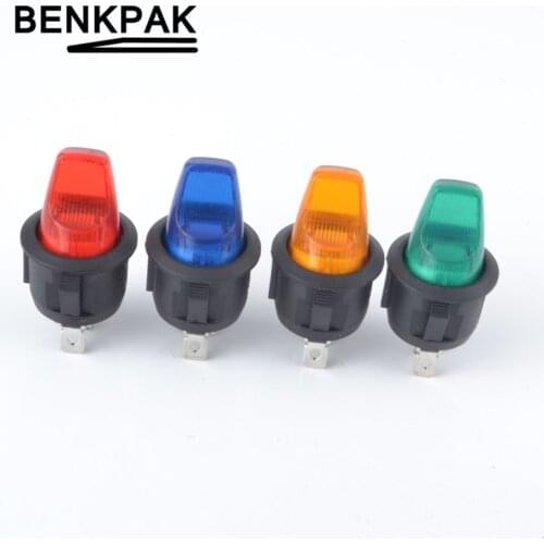 1pcs rocker switch with 12v illuminated lamp