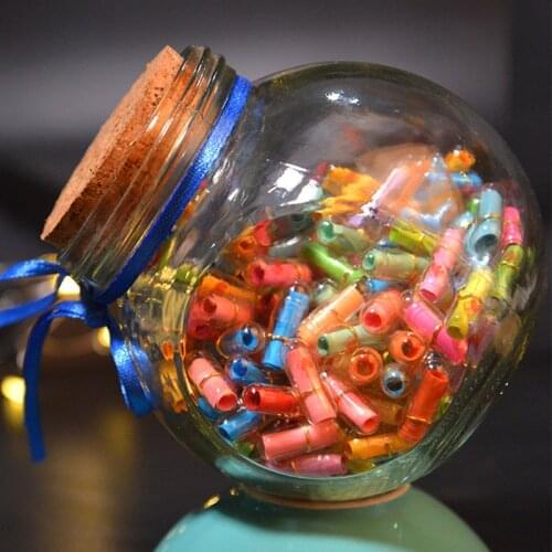 100PCS Mini Message Capsule Party Favors Wedding Birthday Baby Shower Supplies Girlfriend Boyfriend Day Gifts Expression Props