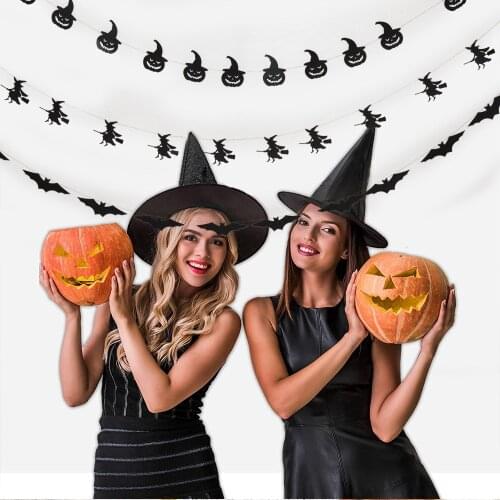 2021 Halloween Decoration Wall Stickers Skull Bat Flag Halloween Festival Party Room Decoration Wallpaper Window Stickers