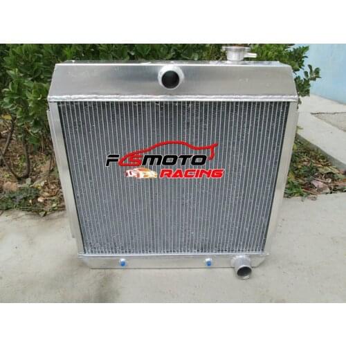 3 Row Full Aluminum Alloy Radiator For 55-57 Chevy BEL AIR V8 W/COOLER 1957 1956 1955 57 56 55