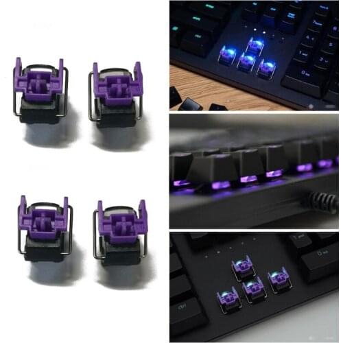 4Pcs Razer Purple Optical Switches Hot Swap Switch for Razer Huntsman Elite Gaming Mechanical Keyboard Switches