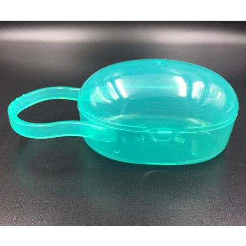 500PCS Solid Portable Baby Infant Kids Pacifier Nipple Case Holder Travel Storage Box Soother Safe Box