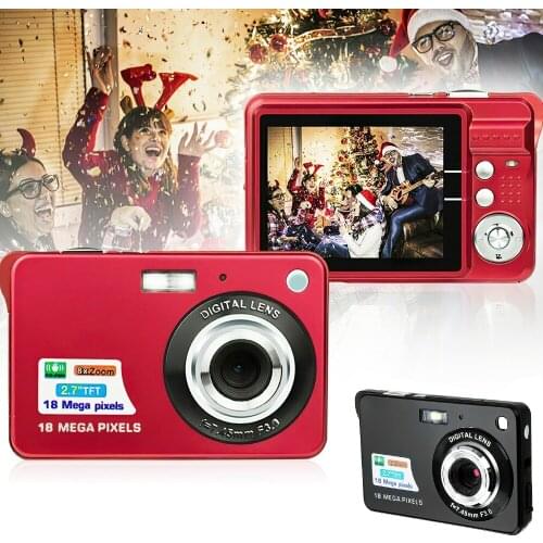 8X Zoom mini digital camera Outdoor Sport Portable 2.7 Inch LCD Screen 18MP 1080P Video Camcorder Anti-Shake Photo Cameras
