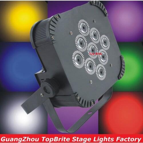 8XLot Best Price 135W LED Flat Par Light High Quality 9X15W LED Par Lights Iron Case With IR Remote For Professional Stage Shows