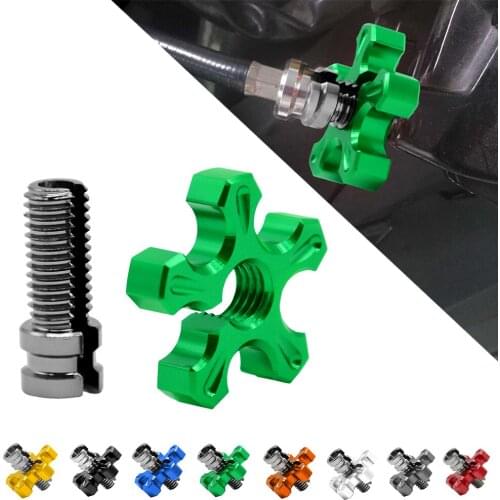 Aluminum CNC motorcycle Dirt Bike brake clutch wire adjustment cable for SUZUKI GSR 600 750 1000 GSR600 GSR750