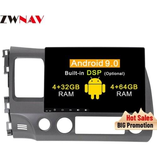 DSP Android 9.0 car radio type recorder for HONDA Civic 2006-2011 GPS Navi Car Auto audio multimedia stereo Video wifi Head Unit