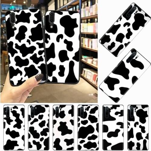 Cows Black white pattern Phone Case For Huawei honor Mate P 9 10 20 30 40 Pro 10i 7 8 a x Lite nova 5t