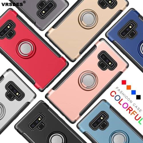 For Samsung J7 J5 J3 2016 2017 EU S9 S8 Plus S7 Edge Armor Fiber 3in1 Finger Ring Case For A6 J8 J6 J4 2018 J730 J530 J330 EU