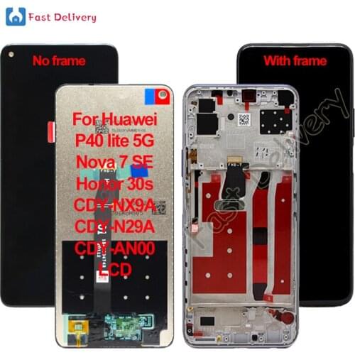 For Huawei P40 lite 5G Nova 7 SE LCD 6.5" For Huawei Honor 30s lcd Display Touch Screen Digitizer Assembly Replacement Accessory