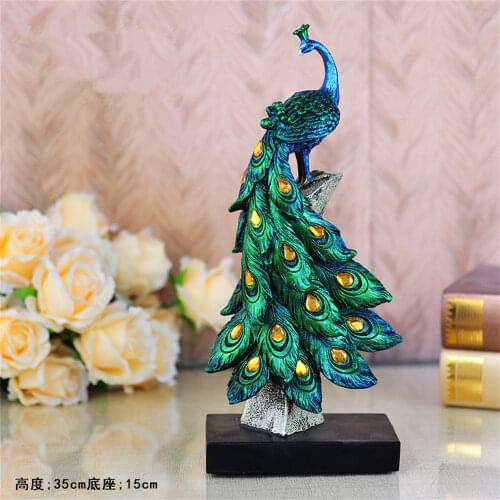 El rey de los pájaros, adorno de pavo real, muebles creativos de estilo europeo para el hogar, muebles para el hogar y artes