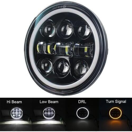 5.75 INCH LED DRL Headlight Replacement 5-3/4" Motorcycle Headlamp hi/low beam with turn signal for Street Triple Dyna