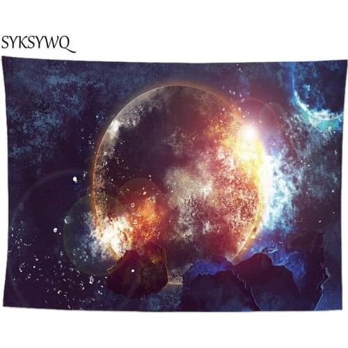 Moon tapestry wall carpet wall cloth psychedelic tapestry drop shipping wall art trippy wall blanket