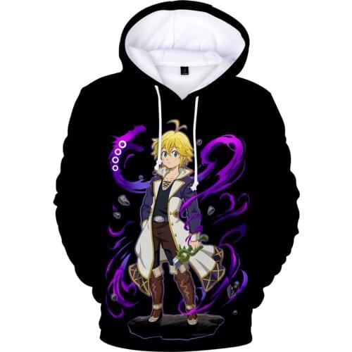 Nanatsu No Taizai 3D Hoodies Men/women Autumn Fashion Anime Hoodie Kawaii Sweatshirts 3D Print Nanatsu No Taizai Mens Hoodie