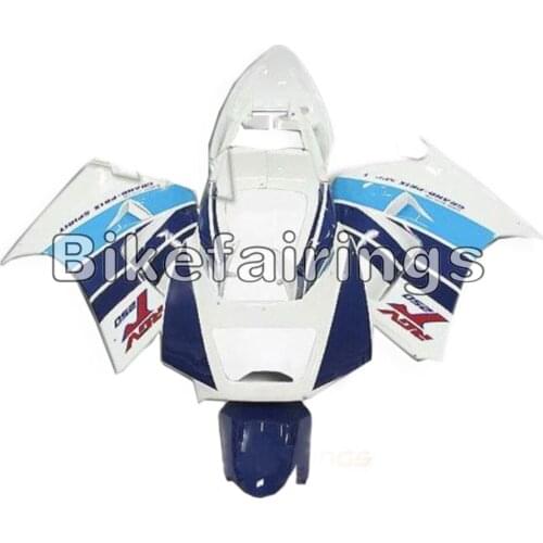 Plastic Blue and White Fairing Kit Fit For Suzuki RGV250 VJ21 1988 1989 88 89 Motor Bike Covers Fairings New
