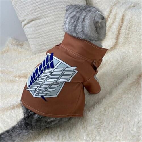 Attack on Titan Cosplay Costumes Cat Dog Corps Clothes Cloak Anime Adult Pet COS Apparel Cos Dress Up Christmas Halloween Gift