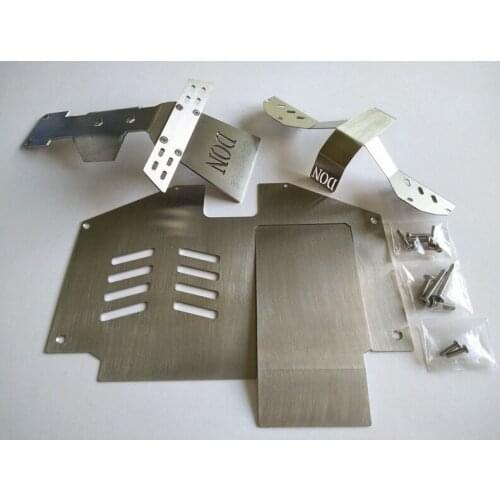 Metal Front bumper +middle chassis plate+rear axle plate for 1/7 TraxxasUDR rc car Parts(jieguangparts)