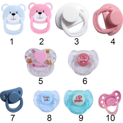 Cute Gift Durable Lovely Soother PVC Dummy Magnetic Pacifier Toy Replacement Parts Nipple Simulation Practical Reborn Baby Doll