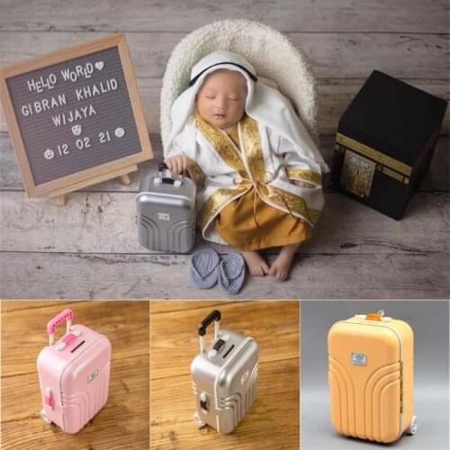 MOMLUVBB Newborn Photography Props Baby Creative Mini Trunk Suitcase Luggage Fotografia Photo Studio Accessories