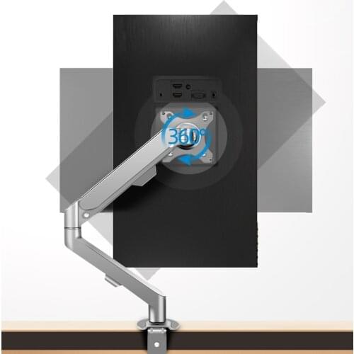 M5 17-30" Desktop Gas Spring LCD LED Monitor Holder Articulated Arm Load 2-9kg Full Motion Strut Soport Monitor Mount PC Support