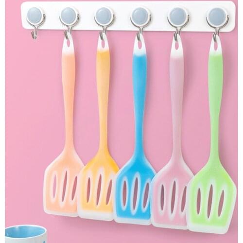 Food Grade Silicone Slotted Turner Nonstick Hollow Design Kitchen Utensils Spatula for Cooking