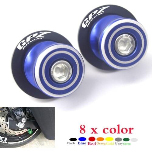 CNC Motorcycle Frame Stands Screws sliders Swingarm Spools Slider for Kawasaki GPZ-1000RX GPZ1000RX 1995-1998 10M