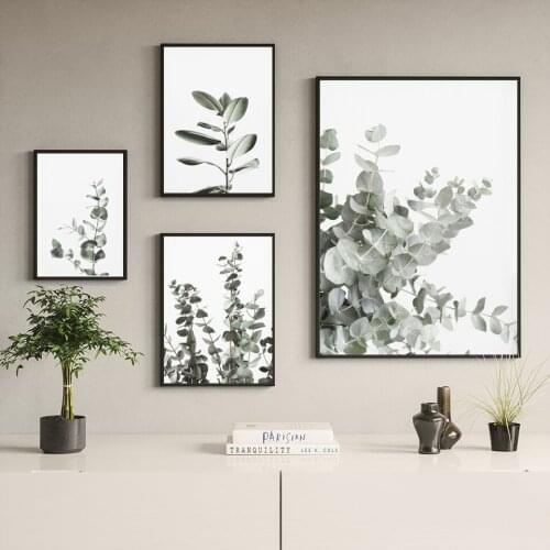Eucalyptus Posters Botanical Canvas Painting Farmhouse Wall Decor Minimalist Art Pictures Scandinavian Decor Bedroom Decoration