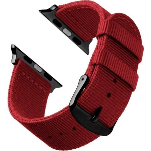 Fashion Nylon Loop Strap for Apple Watch Band 44mm 40mm 42mm 38mm Watchband for iWatch 4/3/2/1 Watch Bracelet Accessories