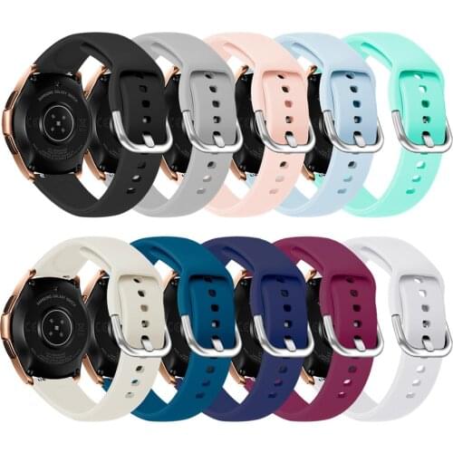 Wrist strap for Huami Amazfit Bip Galaxy watch Active 20mm soft silicone watch strap for huawei watch GT Samsung gear s3 22mm