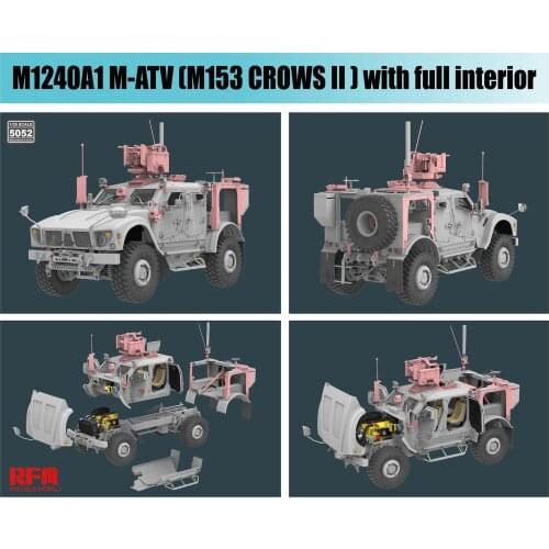 RYEFIELD RM-5052 1/35 Scale M1240A1 M-ATV (M153 CROWS II)Model