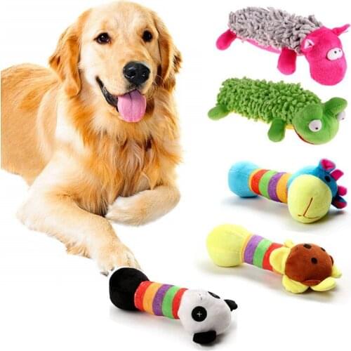 Funny Pet Dog Plush Toys Puppy Chew Squeaker Toy Vocalization Dog Stuff Animal Dolls for Medium Large Dog Pet Supplies