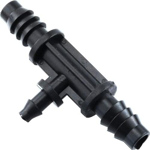 10 Pcs Tee Connector Use In The 8/11mm Tube Change In 4/7mm Barbed Connector Pipe Tee Garden Watering Irrigation