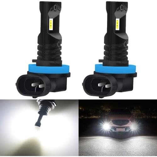 2pcs H16 H11 Led Fog Lights 1600Lm 6500K White 9006/HB4 9005/HB3 H1 H3 H4 H7 H8 H27W 881 PSX24W 880 Led Car Running Lamp