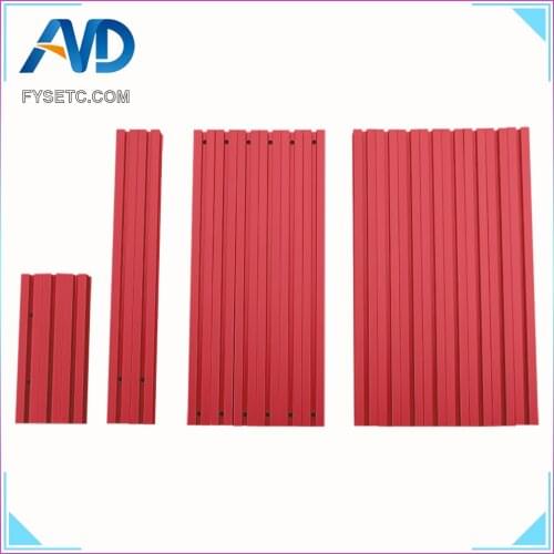 Voron V0.1 Red Multicolor 1515 Aluminum Extrusion Alloy Profile Frame Bracket Drilling And Tapping Aluminum Profile Kit