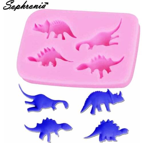 10PCS/SET 3D Dinosaur Drago Fondant Silicone Mold Jelly Chocolate, Candy Decorating Tools DIY kitchen Baking accessories M877