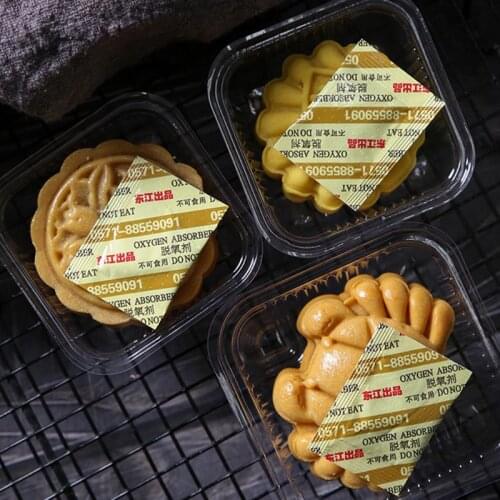 100 Bags Deoxidant 30cc Oxygen Absorbers for Mooncake Long Term Food Storage CO2 667A