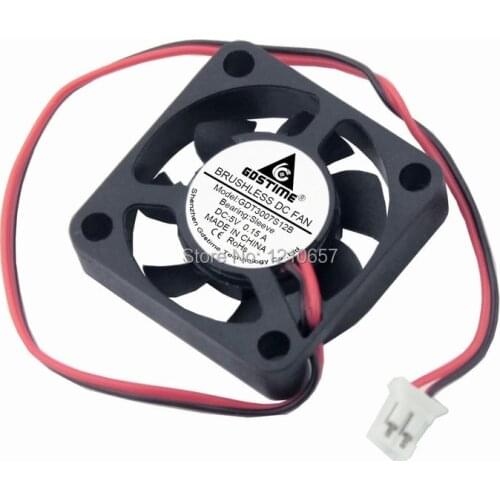 100Pieces LOT Gdstime 30mm 3cm 30x7mm 3007 DC 5V 2P Propeller Cooling Cooler Exhaust Fan