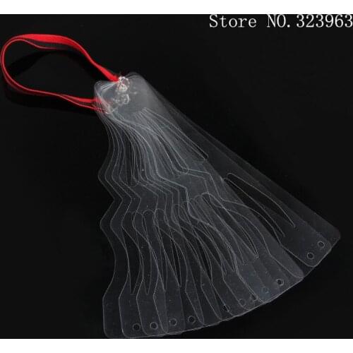 12 pcs DIY eyebrow template Magic Eyebrow Stencil Eye Brow Template Make Up Tool perfect shape Eyebrow design belt
