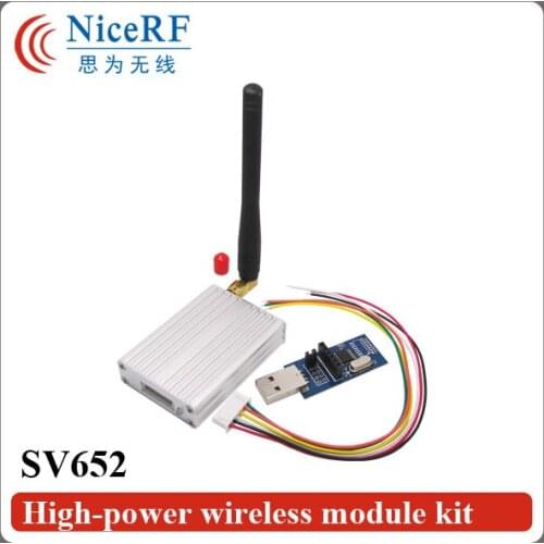 2SETS SV652 -121 dBm High Sensitivity 500mW RS232 Interface 3km Distance 915MHz Transmitter And Receiver Module