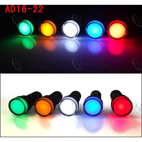20pcs Mixed group of 24V 16mm LED Power Indicator Signal Light