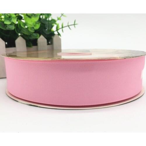 5 Yards High Quality Ribbon 6/10/15/20/25/38/50mm Wedding Decoration Grosgrain Ribbon Gift Wrapping Christmas Ribbon #Pink