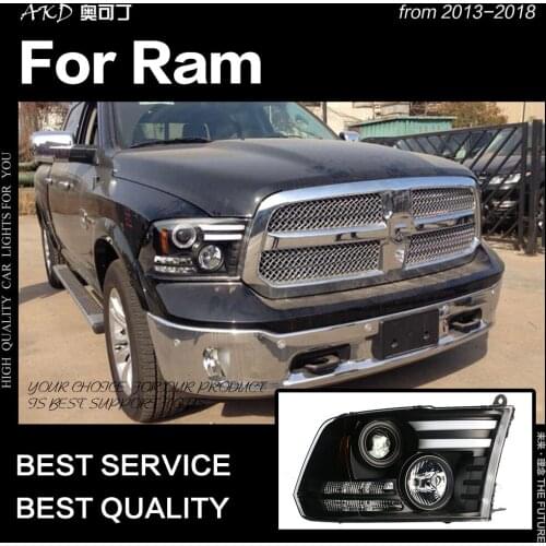 AKD Car Styling Head Lamp for Dodge Ram Headlight 2013-2018 Ram1500 Ram2500 LED Headlight DRL Hid Bi Xenon Lens Auto Accessories
