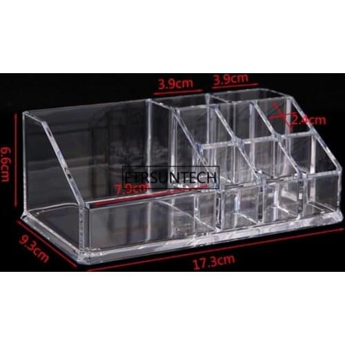 Acrylic Makeup Organizer For Cosmetic Display Stand Lipstick Storage Box Makeup Tools Brush Holder Home Organiser F3509
