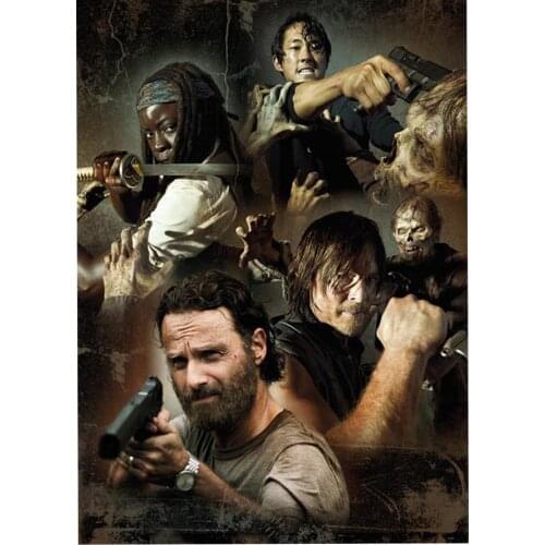 5D diy Diamond Painting The Walking Dead Cross Stitch Full Square diamond embroidery Mosaic pattern beaded embroidery C265