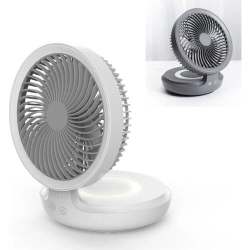 Xiaomi Edon Wireless Suspended Air Circulation Fan USB Rechargeable Folding Electric Fan Night Light Touch Control 4 Wind Speed
