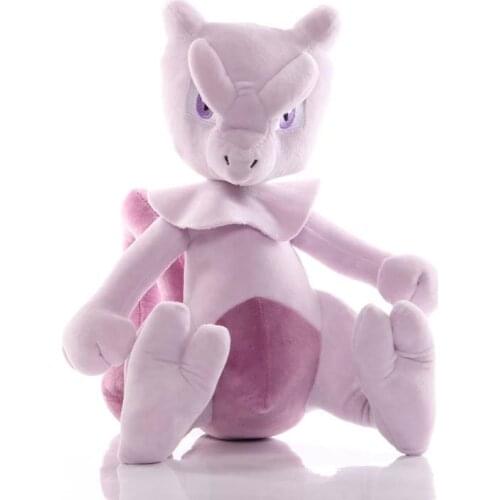 Big Size 35cm TAKARA TOMY Pokemon Mewtwo Plush Toys Mewtwo Soft Stuffed Animals Toy Doll Birthday Gifts for Children Kids